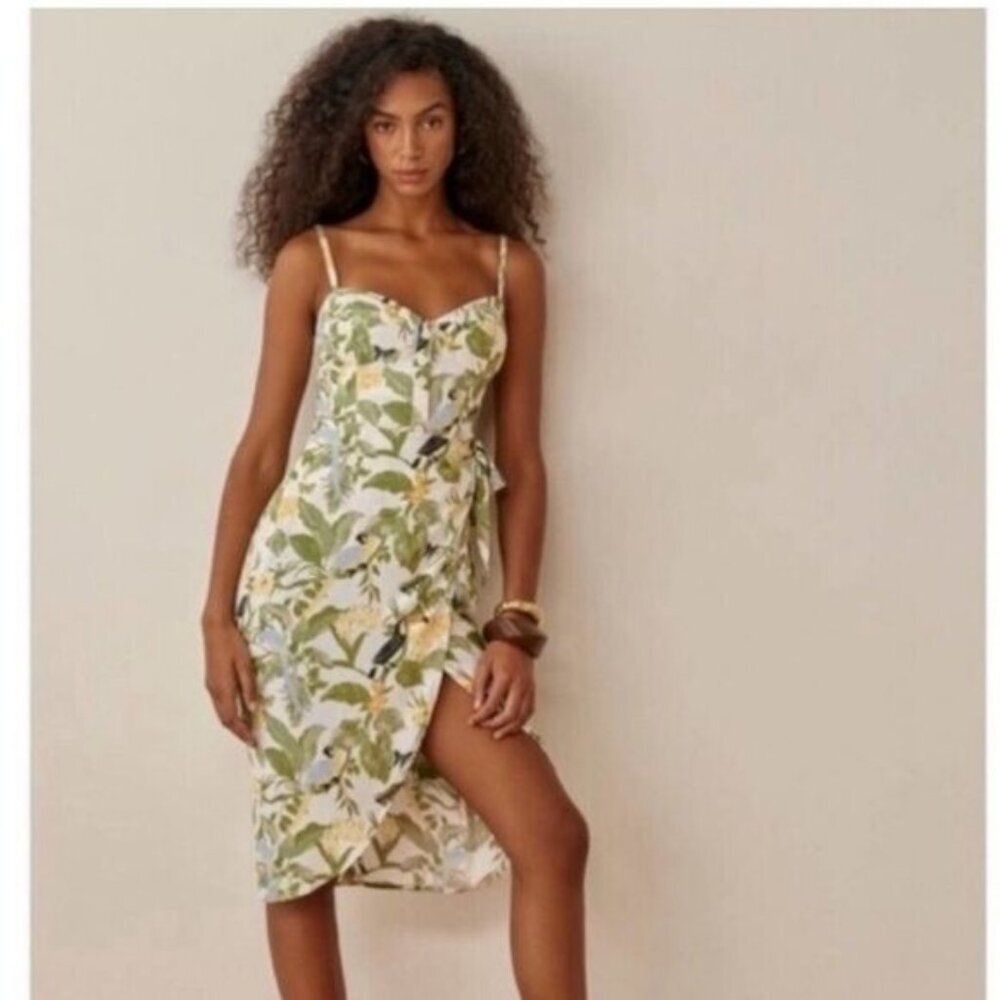 Reformation Rianne Midi Dress in Tropics